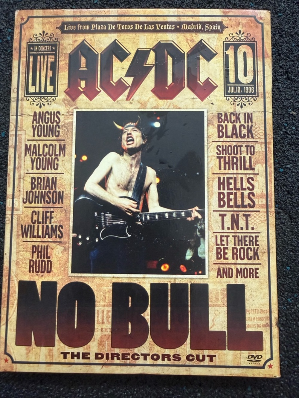 AC/DC No Bull Director's Cut DVD - Complete Digipak - Live Concert - Madrid, Spa